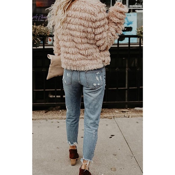 ❄️HP❄️Open Front Faux Fur Coat - Picture 7 of 16